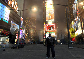 Times Square is slightly less pixelated in real life.